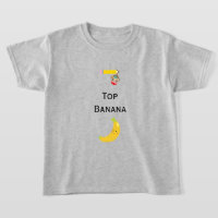 Top Banana with Hanging Monkey Kids T-shirt