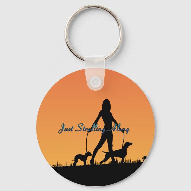 TOP Beach and Dog Walk Key Ring (Front)