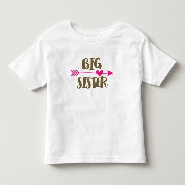Top Big Sister T Shirt (Front)