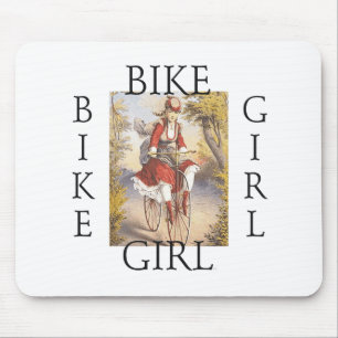 TOP Bike Girl Mouse Mat