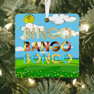 TOP Bingo Bango Bongo Metal Ornament