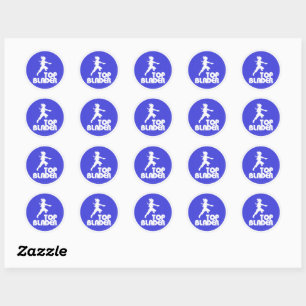 Top Blader Logo Classic Round Sticker