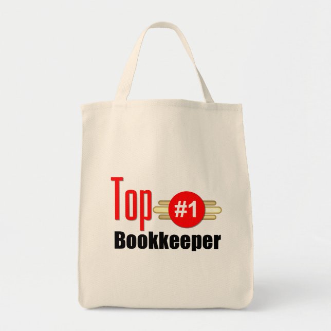 Top Bookkeeper Tote Bag (Front)