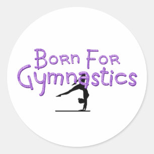 TOP Born for Gymnastics Classic Round Sticker