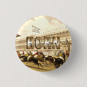 TOP Born for Horse Racing 3 Cm Round Badge