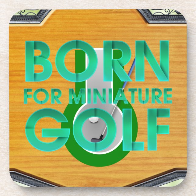 TOP Born for Miniature Golf Coaster (Front)