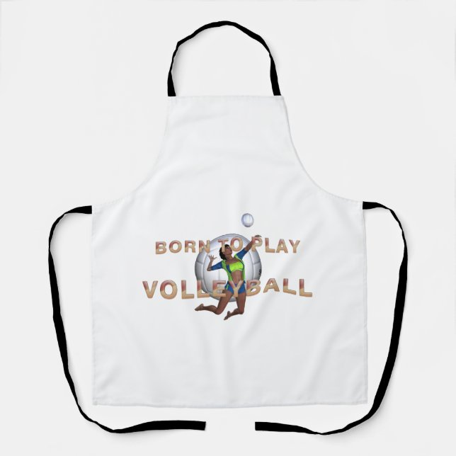 TOP Born to Play Volleyball Apron (Front)