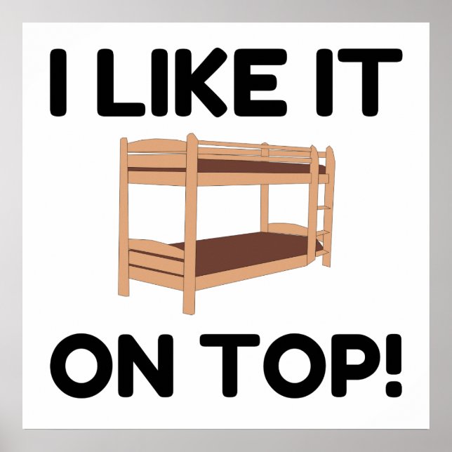 Top Bunk Bed Poster (Front)