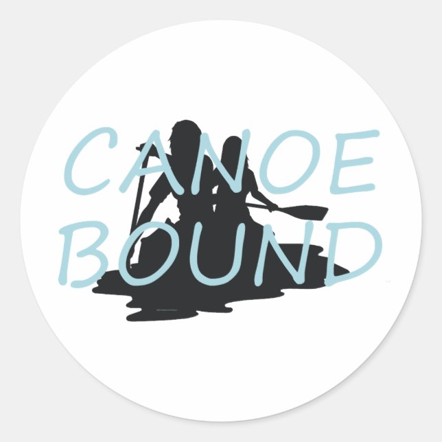 TOP Canoe Bound Classic Round Sticker (Front)