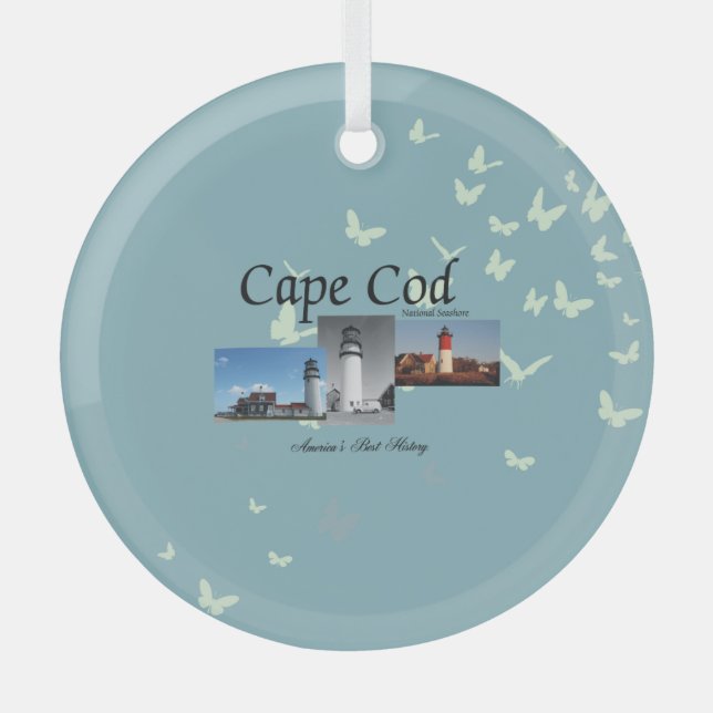 TOP Cape Cod Glass Ornament (Front)
