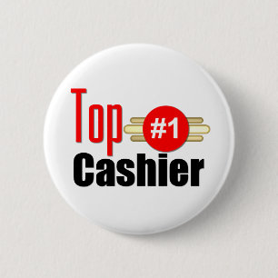 Top Cashier 6 Cm Round Badge
