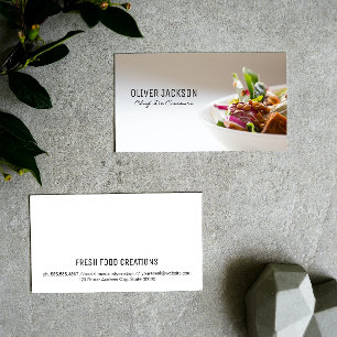 Top Chef Catering Services Business Card