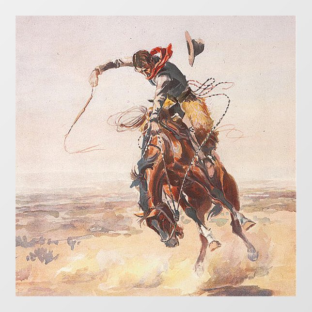 TOP Cowboy Life Window Cling (Sheet)