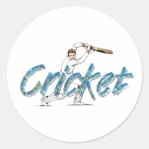 TOP Cricket Classic Round Sticker
