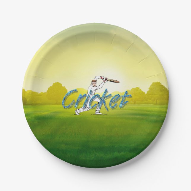 TOP Cricket Paper Plate (Front)