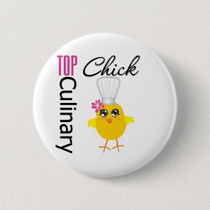 Top Culinary Chick 6 Cm Round Badge