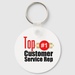 Top Customer Service Rep Key Ring