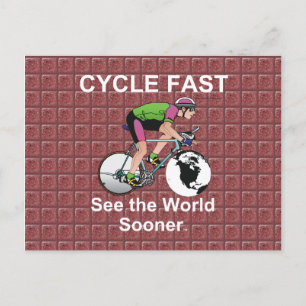 TOP Cycle Fast Postcard