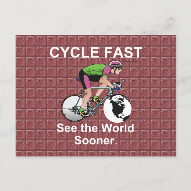 TOP Cycle Fast Postcard (Front)