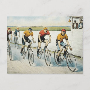 TOP Cycling Old School Postcard