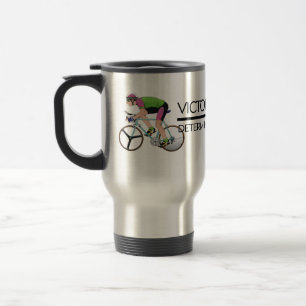 TOP Cycling Victory Slogan Travel Mug
