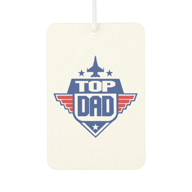 Top Dad Aeroplane Car Air Freshener (Front)