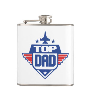 Top Dad Aeroplane Hip Flask