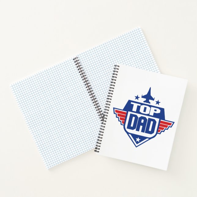 Top Dad Aeroplane Notebook (Inside)