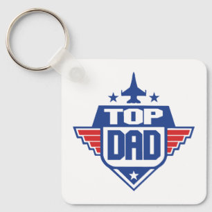 Top Dad Airplane Key Ring