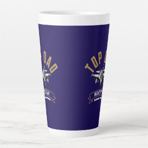 Top  Dad fathers day Latte Mug