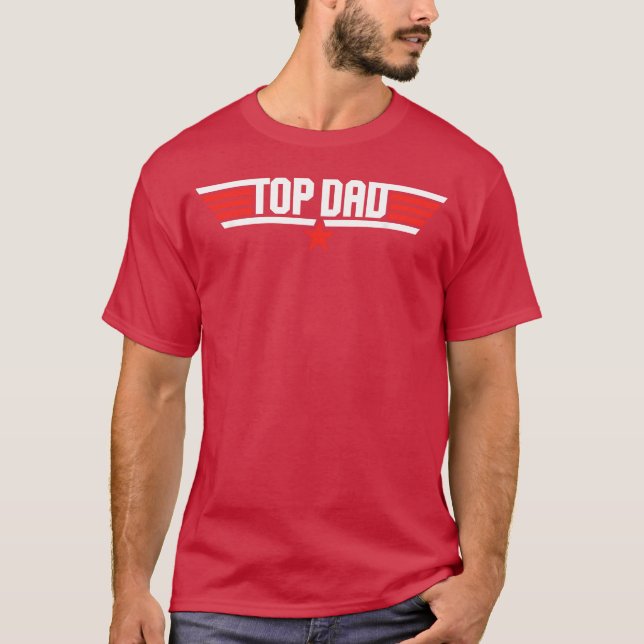 Top Dad Funny Father 80s Fathers Day gift boy (Front)