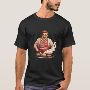 "Top Dad Grill Master Champion" Barbecue Father's  T-Shirt