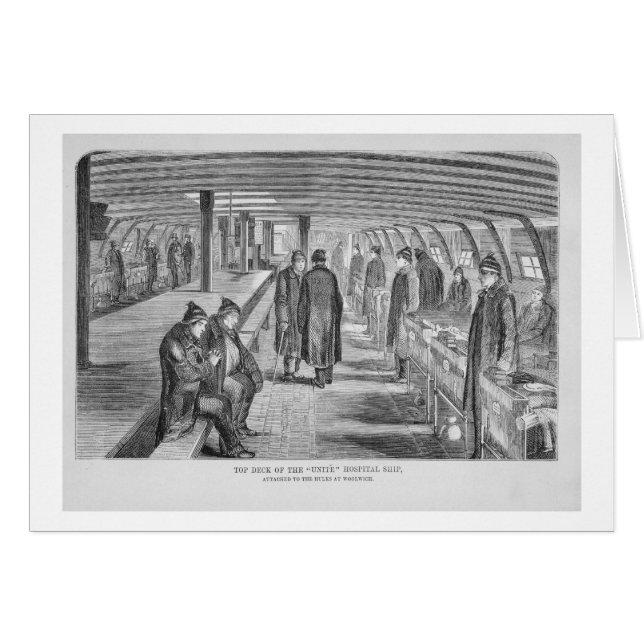 Top Deck of the 'Unite' Hospital Ship Attached to (Front Horizontal)