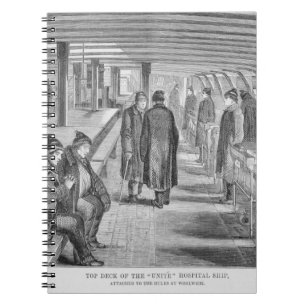 Top Deck of the 'Unite' Hospital Ship Attached to Notebook