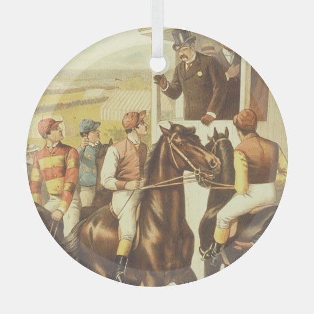 TOP Derby Day Glass Ornament (Front)