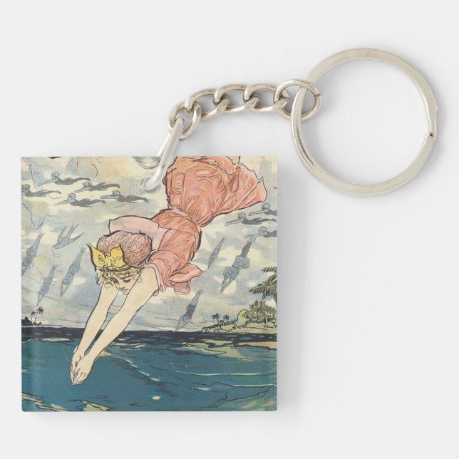 TOP Dive Gir Key Ring (Back)