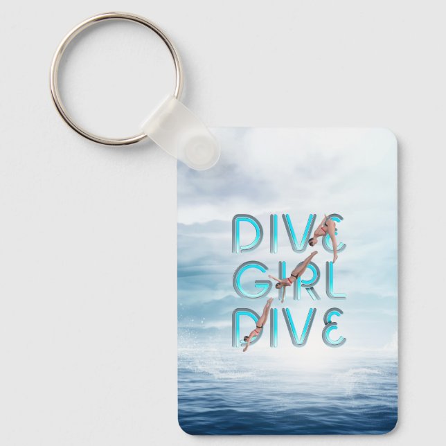 TOP Dive Girl Dive Keychain (Front)