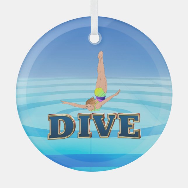 TOP Dive Glass Tree Decoration (Front)
