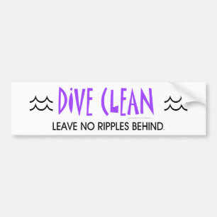 TOP Diving No Ripples Bumper Sticker