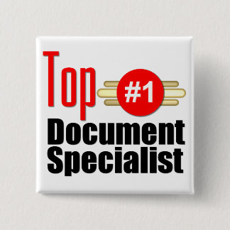 Top Document Specialist 15 Cm Square Badge
