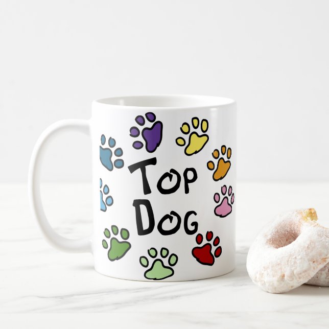 Top Dog Coffee Mug (With Donut)