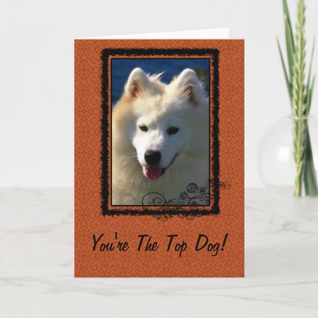Top Dog Greeting Card (Front)