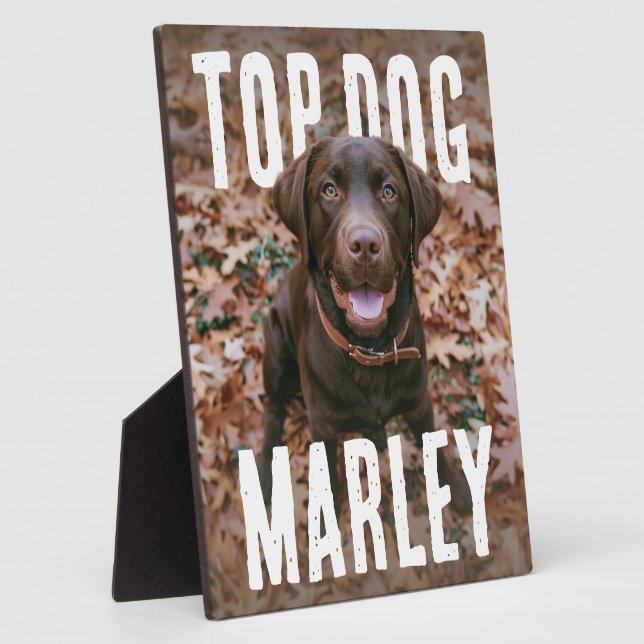 Top Dog PhotoPop Plaque (Side)