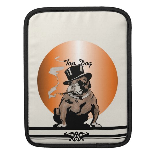 Top Dog Sleeve Vintage Bulldog with Cigar