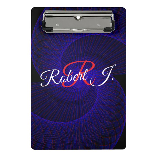 Top Down Dual Funnel Geometric Mini Clipboard (Front)