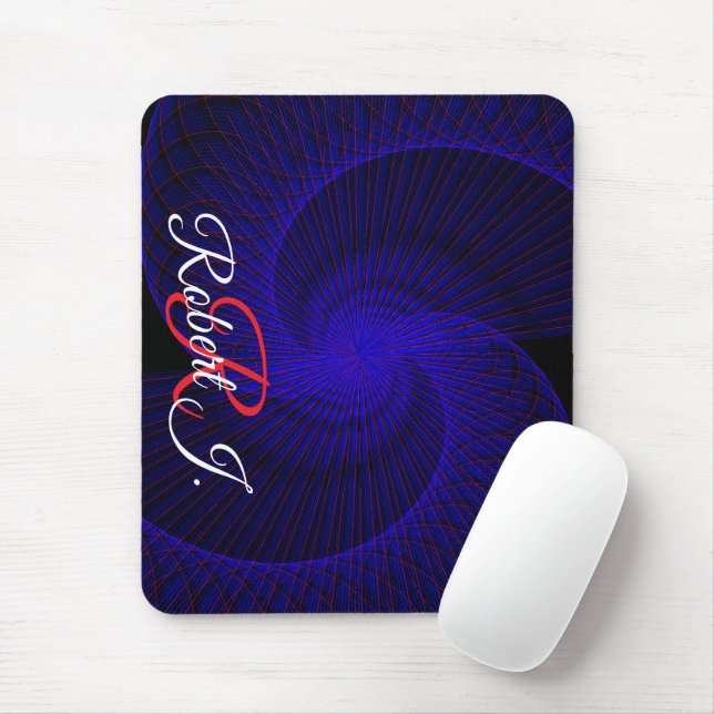 Top Down Dual Funnel Geometric Mouse Pad (With Mouse)