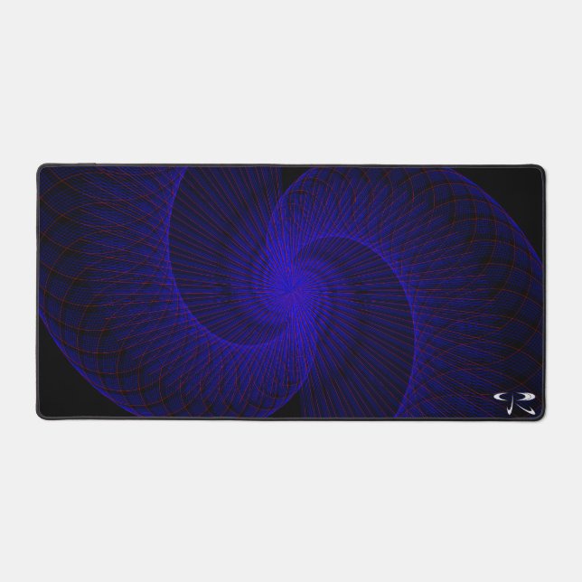 Top Down Dual Funnel Geometric Mouse Pad Mat (Front)