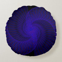 Top Down Dual Funnel Geometric Round Pillow