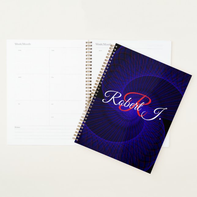 Top Down Dual Funnel Geometric Spiral Planner (Display)