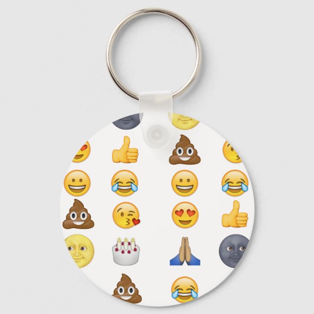 Top emoji collection key ring (Front)